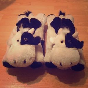 Cow house slippers