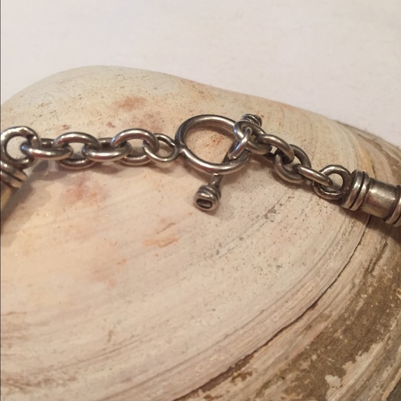💕💕Silver & Black Heart Choker with Toggle💕💕 - Picture 3 of 3