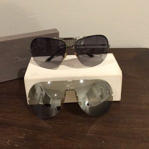 Dior interchangeable metallic sunglasses 6lbxh 120