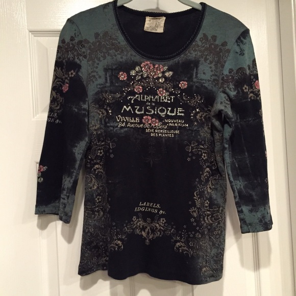 3/4 sleeve top