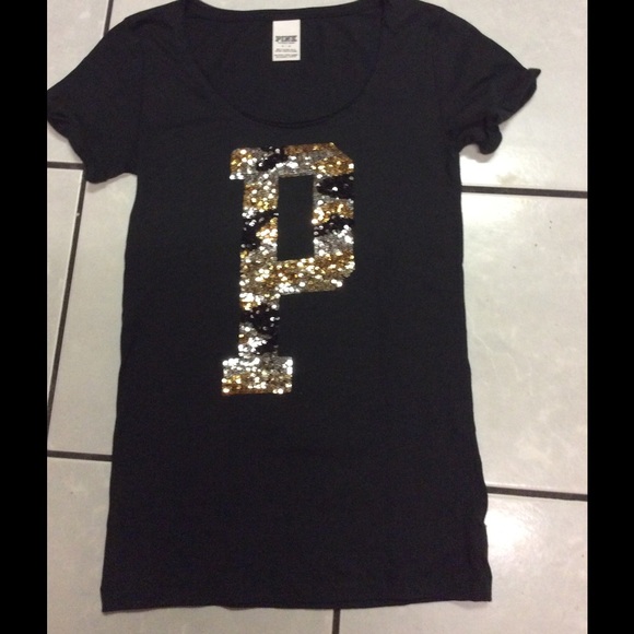 PINK mega bling tee small