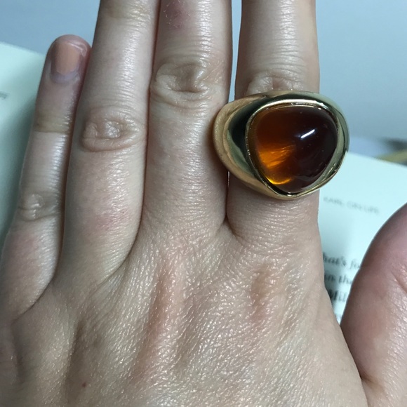 Gold plated cocktail ring - Picture 3 of 4