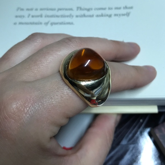 Gold plated cocktail ring - Picture 4 of 4