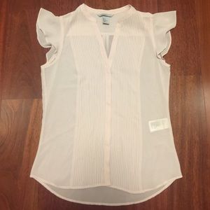 H&M Pink V-Neck Blouse