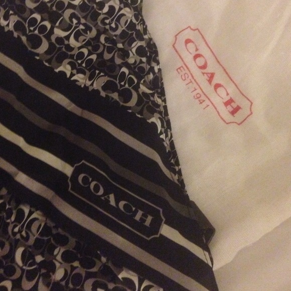 NWOT Tags Coach Silk Scarf