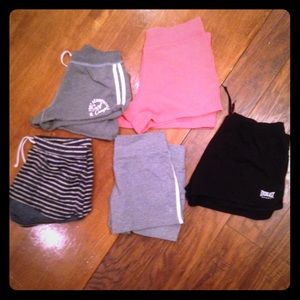 sets of workout cotton shorts size medium
