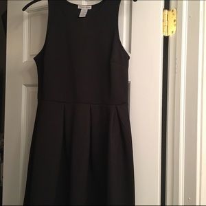 Black high neck dress