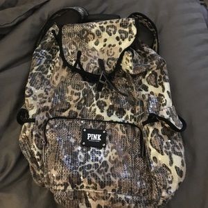 Great condition leopard backpack