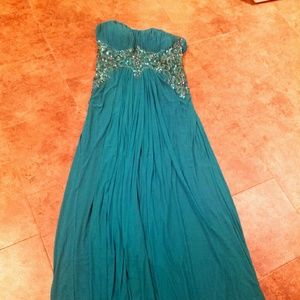 Formal Fiesta Teal Dress