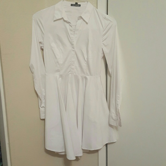 White shirt dress