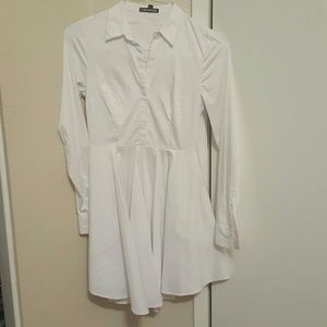 White shirt dress