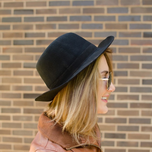 Jack & Lucy Bicoastal Black Wide Brim Hat