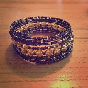 Beaded wrap bracelet