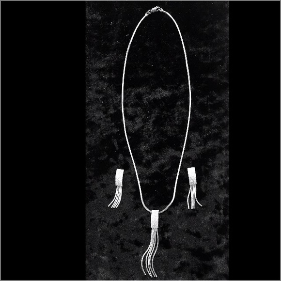 Necklace with matching earrings