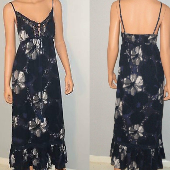 lucky brand floral maxi dress
