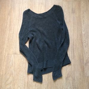 Old Navy black mesh light sweater style top