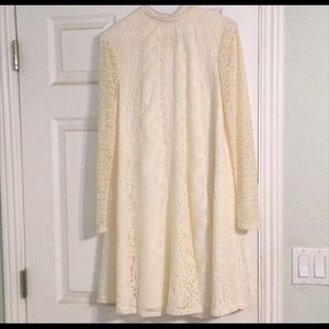 Anthropologie white dress
