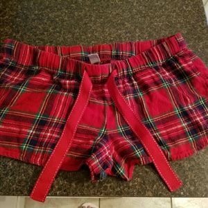 Old Navy  medium plaid sleep short shorts.