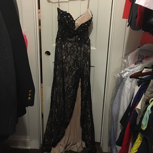 Black evening gown