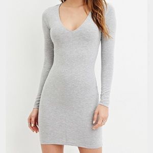 Gray Mini/Midi Dress