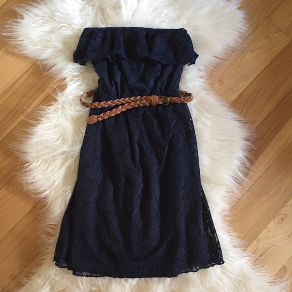 Maurice's Strapless Lace Dress