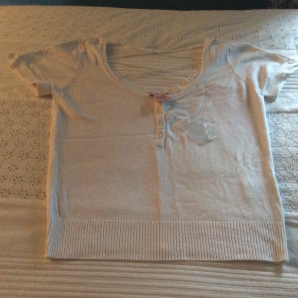 Guess white sweater new size small rayon nylon - Picture 1 of 4