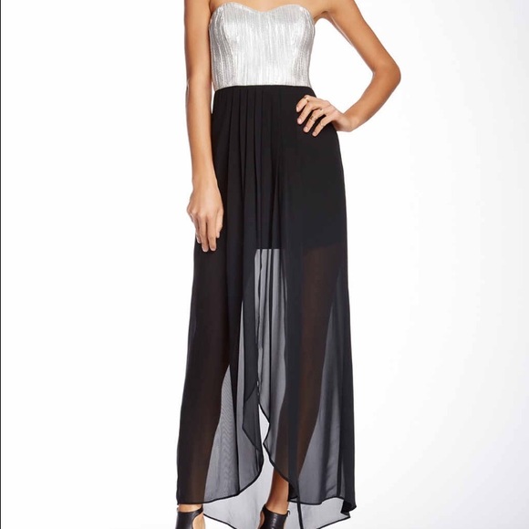 BCBGeneration NWT Silver Combo Dress