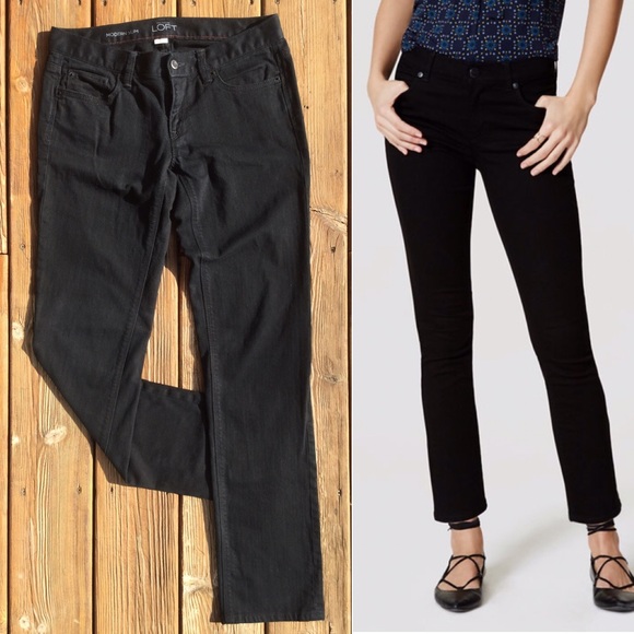 LOFT "Modern Slim" Jeans in Black