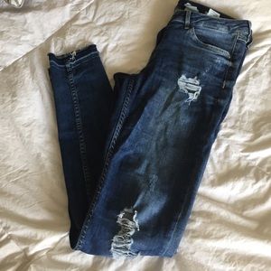 Distressed jeans