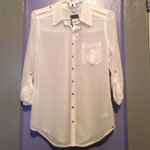Guess casual button down blouse