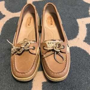 Cheetah sequined Sperrys