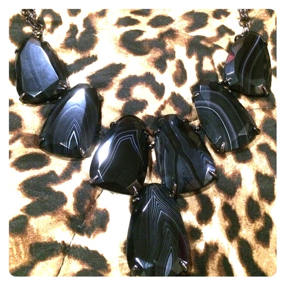 Black Agate Kendra Scott Harlow Necklace