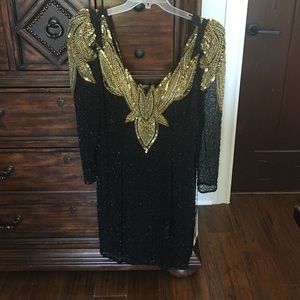 Black and gold glamour dress!