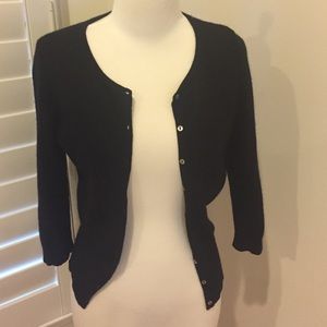 100% Cashmere black cardigan