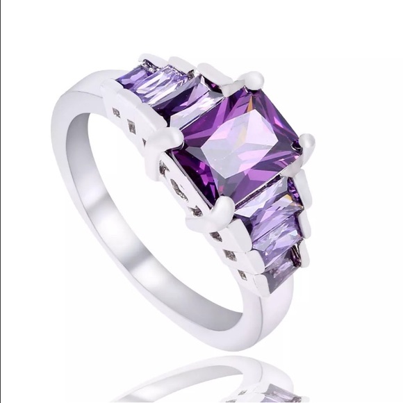 purple emerald ring