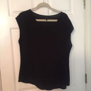 Boutique Black Sheer Top