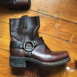 Frye Leather Harness Boots Sz 9 ( Men's 7 1/2 )