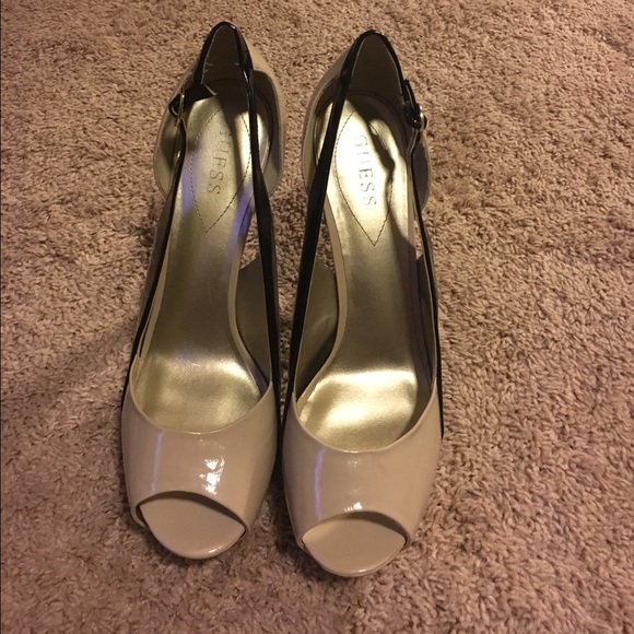 Guess peep toe heel 4inch heels