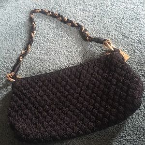 Small black evening purse