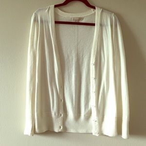 Banana Republic white Cardigan