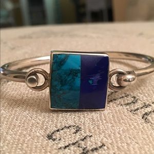 ❌TRADED❌ Edie vintage turquoise cuff signed & stamped