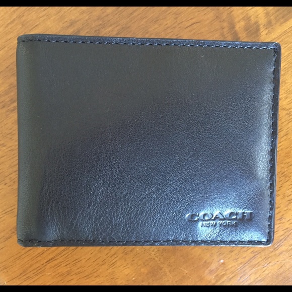 Slim Black Men's Coach Wallet
