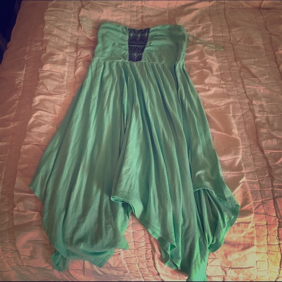 Strapless Roxy dress/ cotton