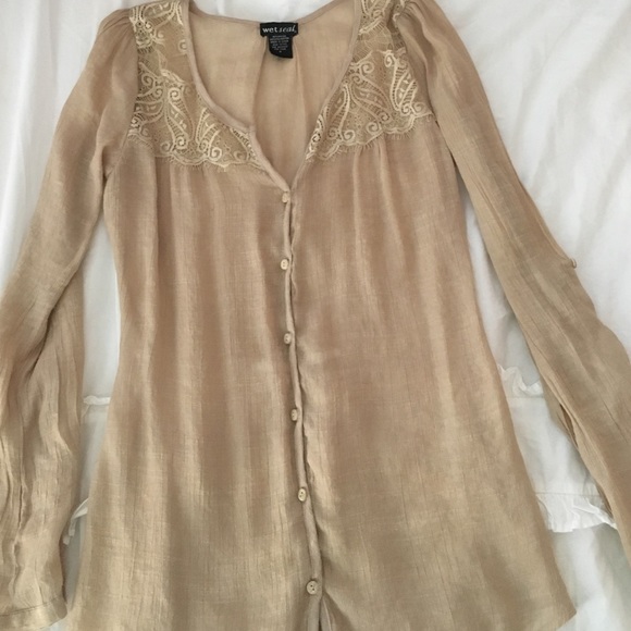 Wet seal tunic- size small - long sleeve