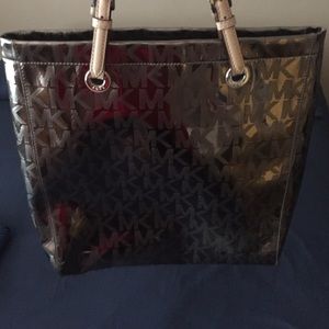 Michael Kors metallic tote