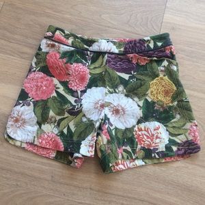 Anthropologie Floral Shorts