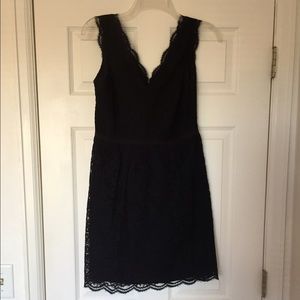 Ann Taylor LOFT black lace dress (2P)