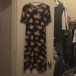 Chris & carol floral black dress.