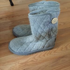 Gray wool uggs