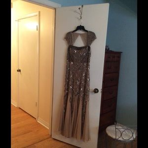 Reserved Bundle For @29pitches Taupe Beaded Gown